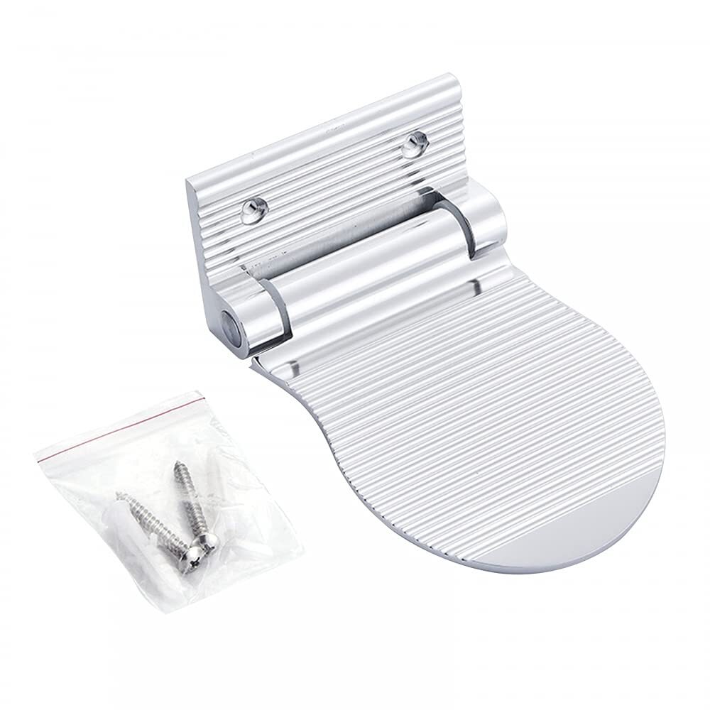 DONGKER Poggiapiedi Doccia,Sgabello Piedi Parete in Alluminio Pieghevole (F8U)