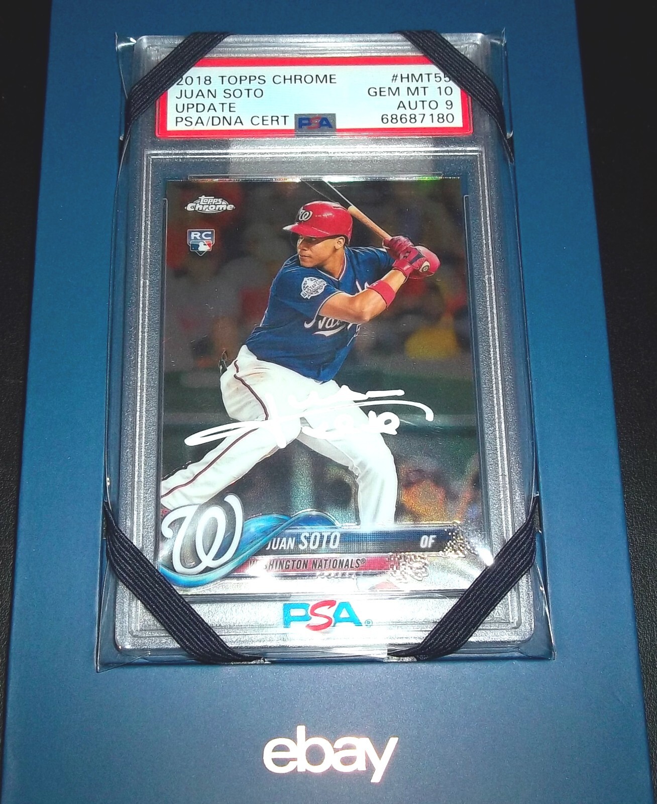 EBAY PSA 10 Gem PSA DNA 9 Autograph Rc Juan Soto Auto 2018 Topps Chrome Rookie