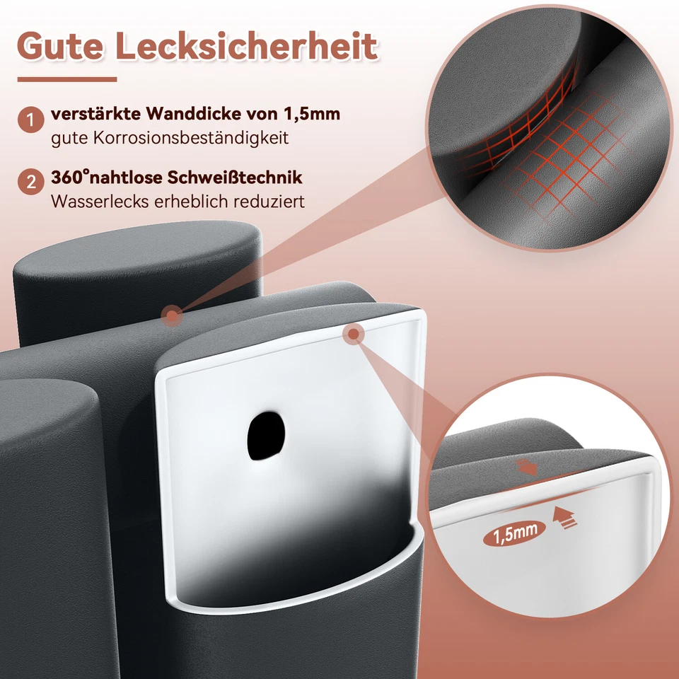 Design Heizkörper Paneelheizkörper Röhrenheizkörper Ein/Doppel Weiß/Anthrazit - Bild 3 von 4