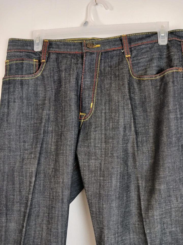 Q BY QRUEL BORDADO BOLSILLO NEGRO VAQUERO HOMBRE TALLA 36X32 Foto 2 de 4