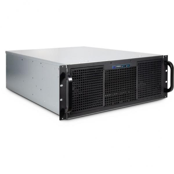 Inter-Tech 4U 40255 Supporto Nero, Grigio (Inter-Tech IPC 4U-40255 - rack-monter
