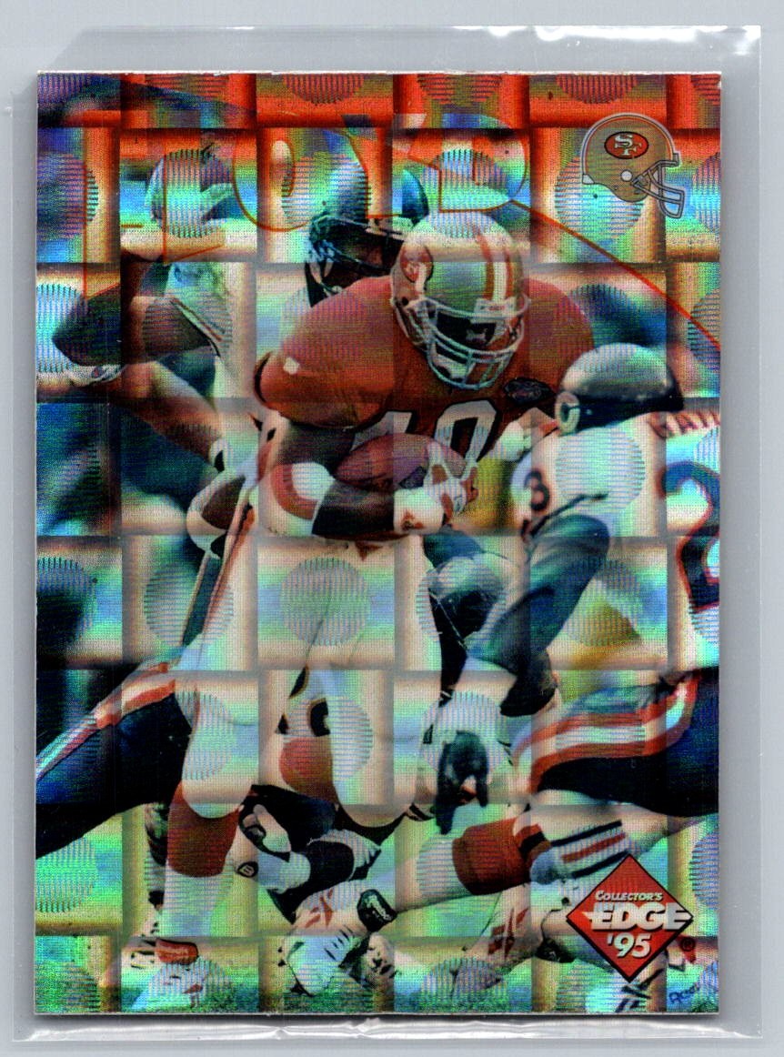 William Floyd 32 1995 Collector's Edge Instant Replay Prisms 49ers Card