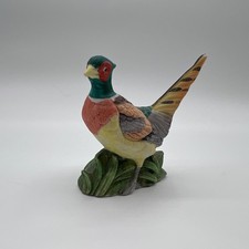 Vintage Lefton Ceramic Pheasant Figurine Hand Painted Bird Wildlife Decor 00755