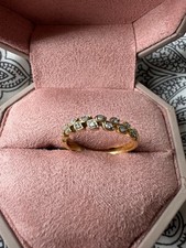 Emmy London 18ct Yellow Gold Diamond Leaf Eternity Ring engagement ring