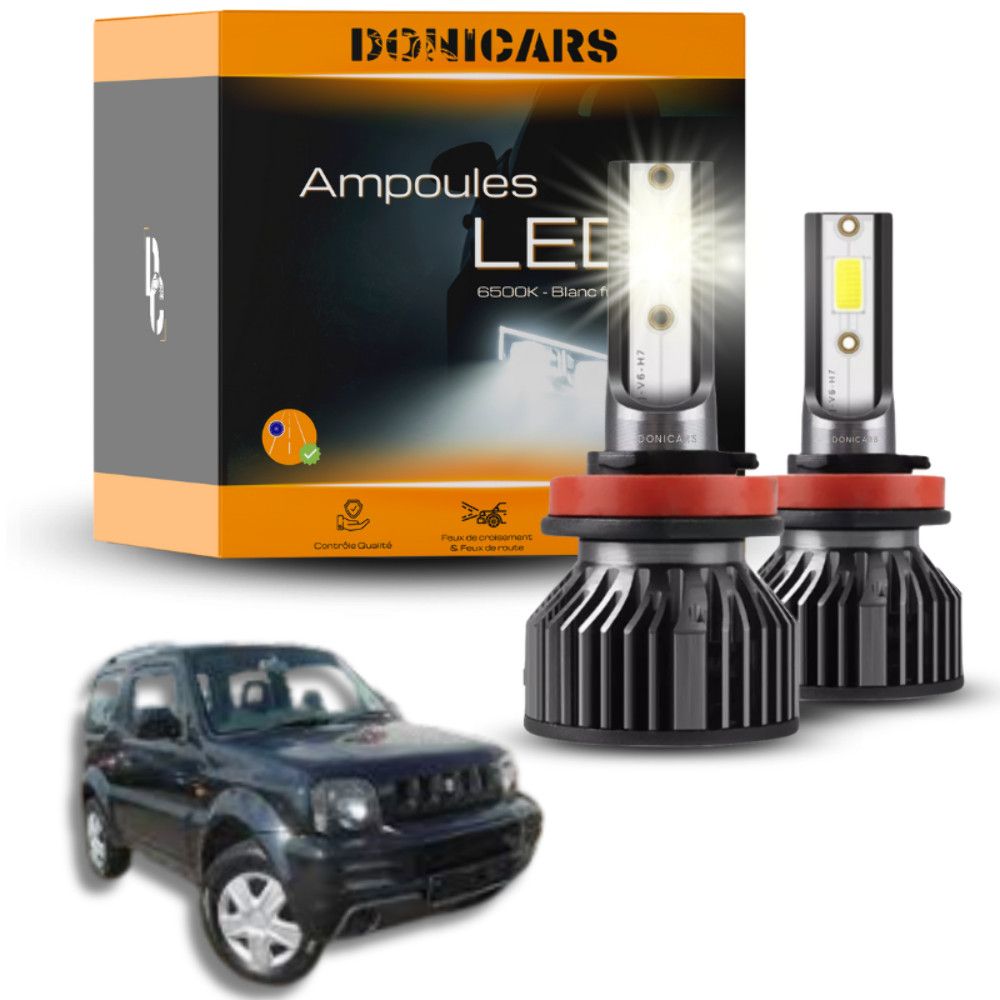 Kit LED H4 Suzuki Jimny 1998 à 2019 ampoules haute performance en aluminium