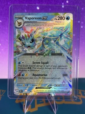 The Pokémon Company Vaporeon ex 023/131 SV Prismatic Evolutions Holo ENG 280HP