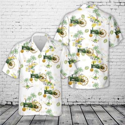 John Deere B 1935 1938 Tractor Hawaiian Shirt