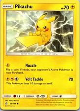 Pikachu 66/236 Common Cosmic Eclipse Pokemon Near Mint on eBay
