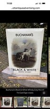 Buchanans Whiskey Greyhounds Steel Sign 12 x 8 inches 