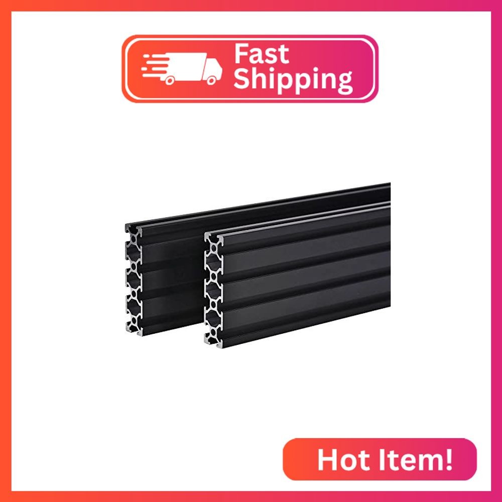 2PCS 20 Series T Slot 2080 Aluminum Extrusion Profile 23.6'',European Standard A