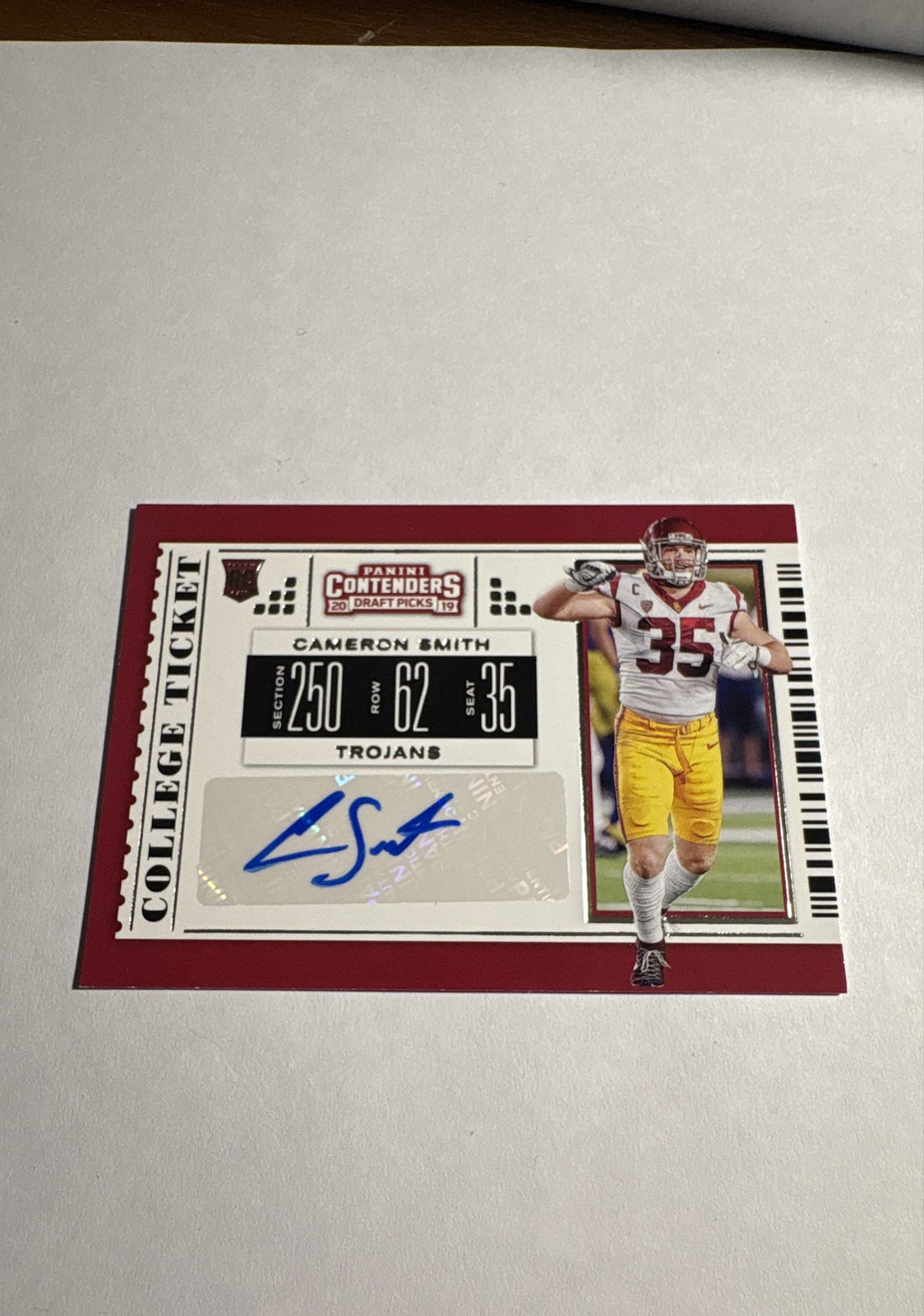 Cameron Smith Panini Contenders Draft Picks #203 College Ticket Autograph