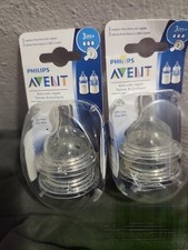 Philips Avent Medium Flow 3m Nipples Anti-colic 2 Packs Of 2