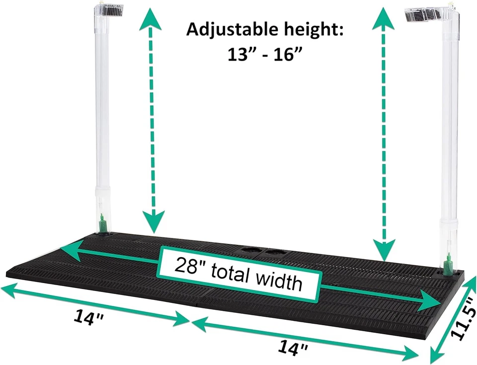 FILTRO DE ACUARIO PREMIUM BAJO GRAVA Seguro de Agua Salada Fresca Tanque de 20 a 29 Galones Foto 4 de 4