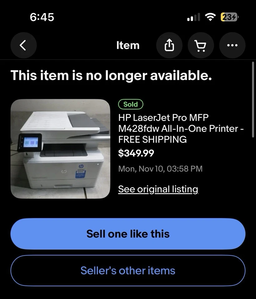 Impresora láser multifunción mono inalámbrica HP LaserJet Pro M428FDW A4 (W1A30A) Foto 2 de 3