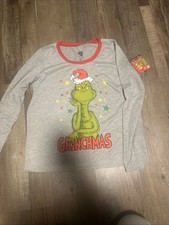 The Grinch Pajama Top Soft And Comfy Long Sleeve New With Tags