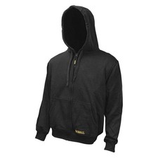 DEWALT DCHJ067B-M Heated Hoodie,Polyester,Zipper,M 31AC94