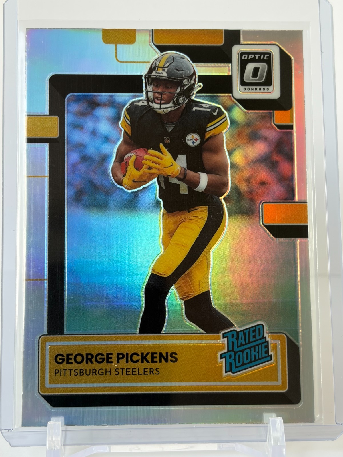 George Pickens 2022 Donruss Optic Rated Rookie no. 223 Holo Steelers/Cowboys