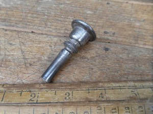 Vintage Hawkes Model 1 Trumpet Mouthpiece - Silver plated Instrument mouthpiece