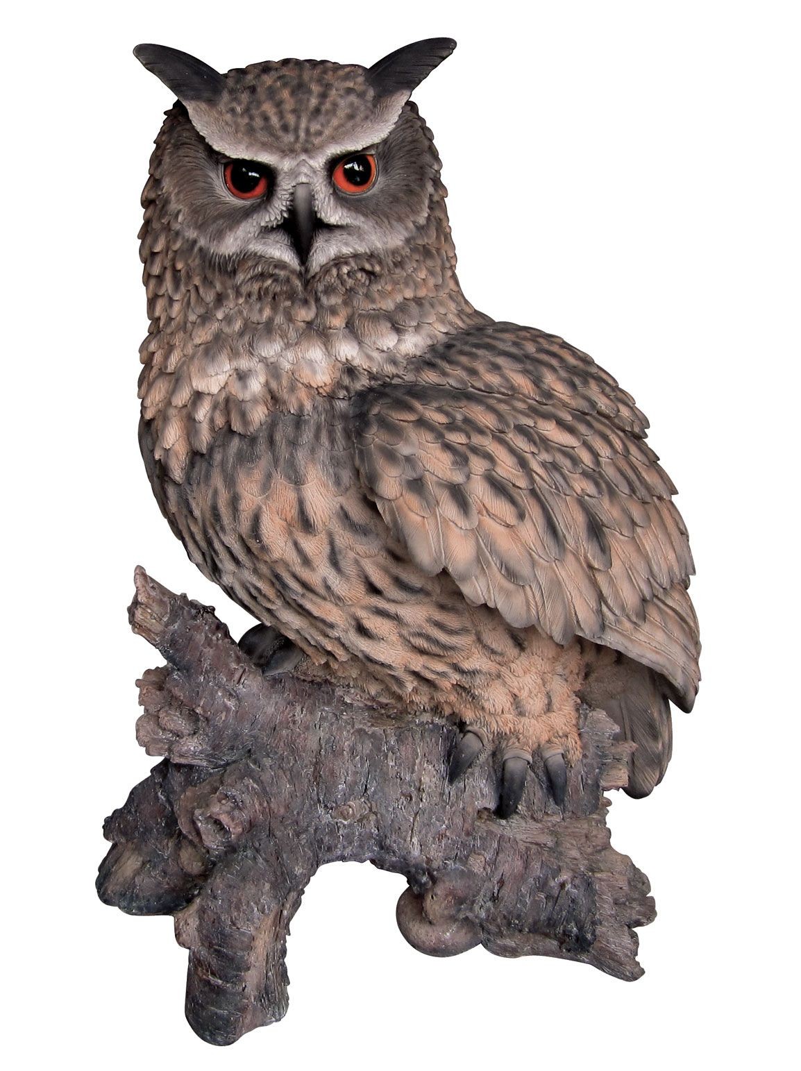 Eagle Owl - Lifelike Garden Ornament 45cm - Indoor or Outdoor - Vivid Arts