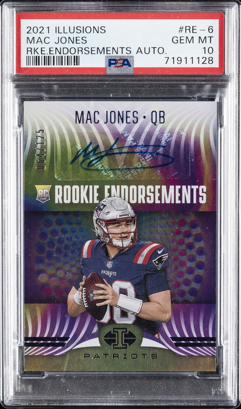Mac Jones Panini Illusions Rookie Endorsements Autographs #RE6 Base