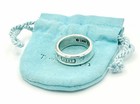 Size 6.75 Tiffany & Co 1837 Ring Concave in Sterling Silver c.1997 W/ Pouch — photo 3