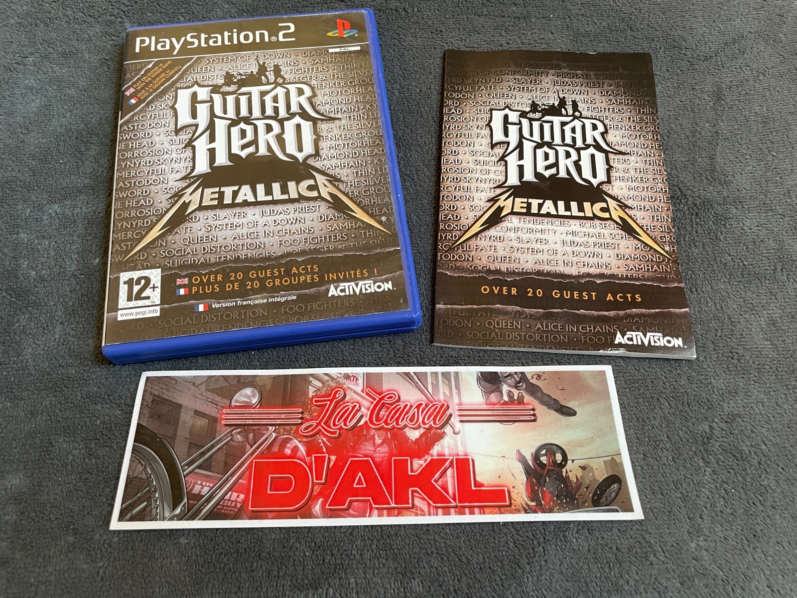 Guitar Hero Metallica complet sur Playstation 2 PS2 - FR cd TTBE