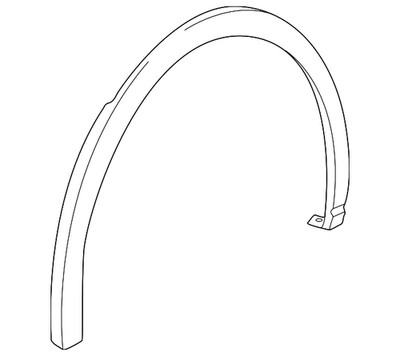 Genuine Audi Wheel Opening Molding 89A-853-818-E-GRU