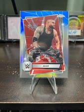 2025 Topps Chrome WWE - Akam #31 Red & Blue Refractor