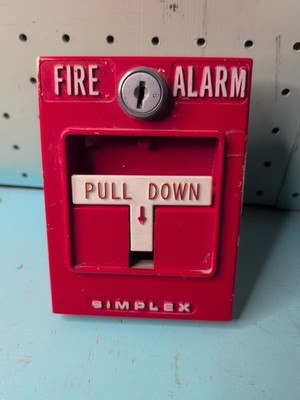 Simplex 4251-20 Conventional Fire Alarm Pull Station - No Key - Used - #6
