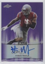 2015 Leaf Metal Draft Purple Prismatic 21/25 Vince Mayle #BA-VM1 Auto 0s3