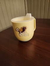 Vintage Tommee Tippee Yellow Plastic Sippy Cup With Lid 1960's