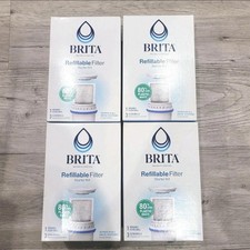4pk Brita Refillable Filter Starter Kit w/ Reusable Filter Shell 3 Filter