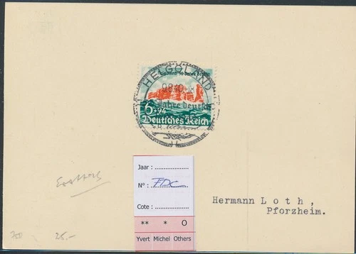LS72903 Germany 1940 Reich Helgoland FDC used