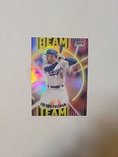 2022 Topps Stadium Club Chrome Baseball Freddie Freeman Beam Team Insert SD5669
