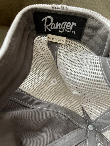 Ranger Boats Cap Hat Adjustable Mesh Back Gray Snapback - Picture 6 of 6