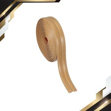 Wall Corner Protector 0.8" x 9.8 Ft Self Adhesive Wall Guard Yellow Oak Grain