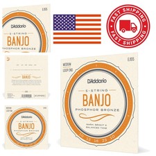 Medium Gauge Banjo Strings 5 String Set Phosphor Bronze 9-30 for Authentic Sound