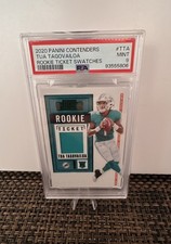 2020 Panini Contenders - Rookie Ticket Swatches Tua Tagovailoa (RC MT 9)