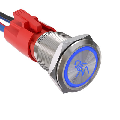 APIELE Rock Lights Switch, on off Rocker Toggle Push Button Switch SPST Stainles