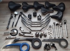 Fahrradteile Konvolut Sattel, Lenker, Federsa...