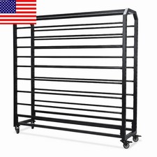 16 Rods Commercial Fabric Roll Storage Rack Large Textile Fabric Display Rack