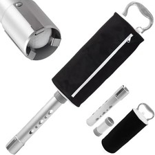 Golf Ball Shag Bag with Aluminum Handle and Frame  Shag Bag for Golf Black