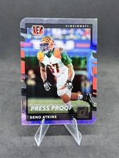 2017 Panini Donruss Press Proof Silver Die-Cut /75 Geno Atkins #58 Bengals