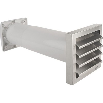 OPTIMAIRO Energiespar-Mauerkasten Aeroboy NW 150 Kunststoff weiß/Edelstahl