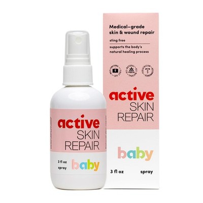Active Skin Repair Natural, Non-Toxic, No Sting Baby Spray First Aid Safe For