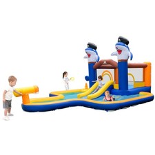 Bounce House Splash Pool Water Inflatable Water Slide Park Cannon without Blower