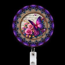 Musical Butterflies Badge Reel