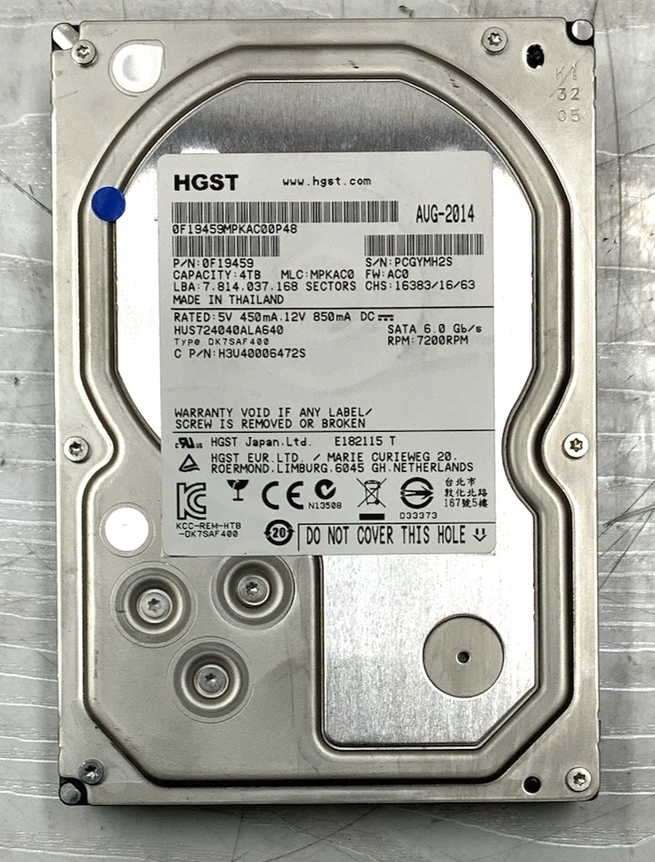 HGST 4TB Computer Internal Hard Disk Drives for sale | eBay