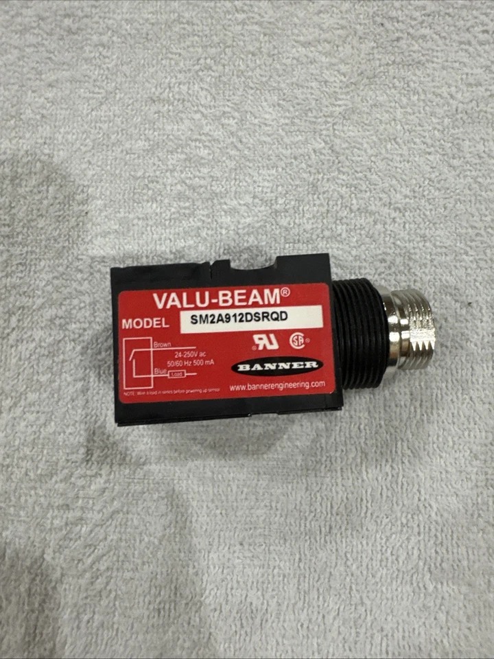 Banner Engineering SM2A912DSRQD  VALU-BEAM Retroreflective Sensor - Image 3 of 4