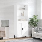 Buffet Haut Armoire Rangement Salle de Séjour Blanc Bois d'Ingénierie vidaXL